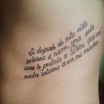 Tattoo Frases para Madres