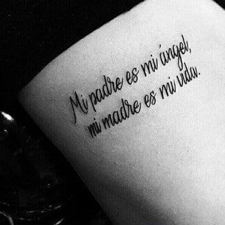 Frases para un Hijo Tattoo
