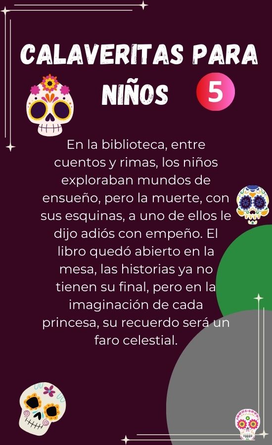 5 Calaveritas mexicanas para niños