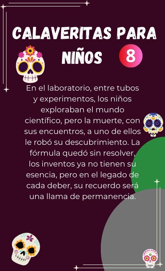 8 Calaveritas mexicanas para niños