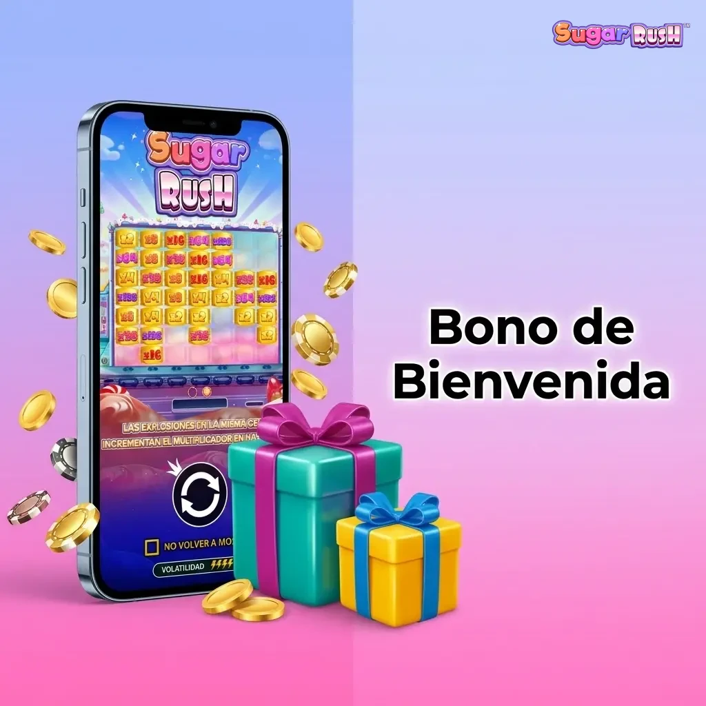 Bono de bienvenida para jugar Sugar Rush en casino en línea con primer depósito duplicado o triplicado