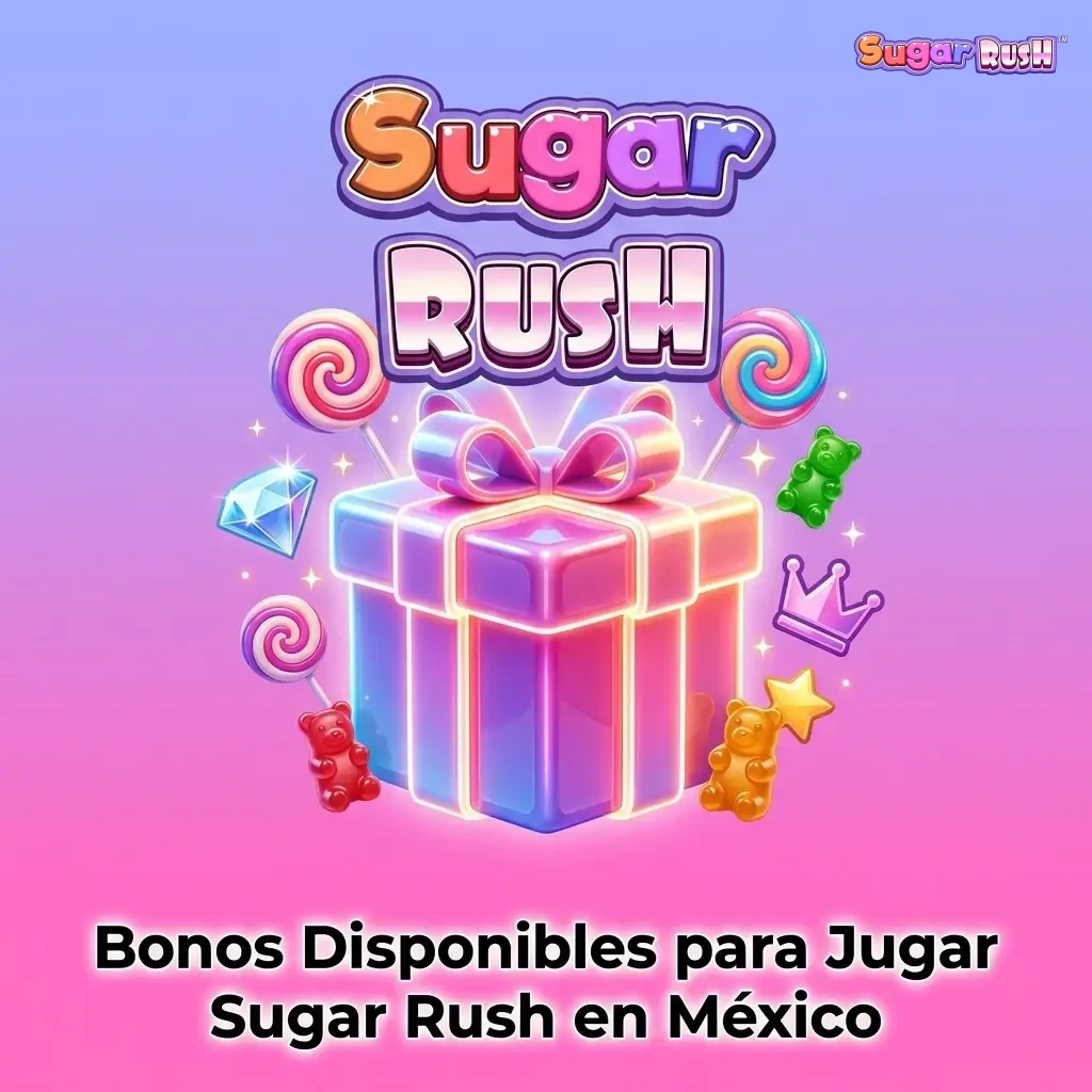 Bonos disponibles para jugar Sugar Rush en México: bienvenida, giros gratis, cashback y recarga