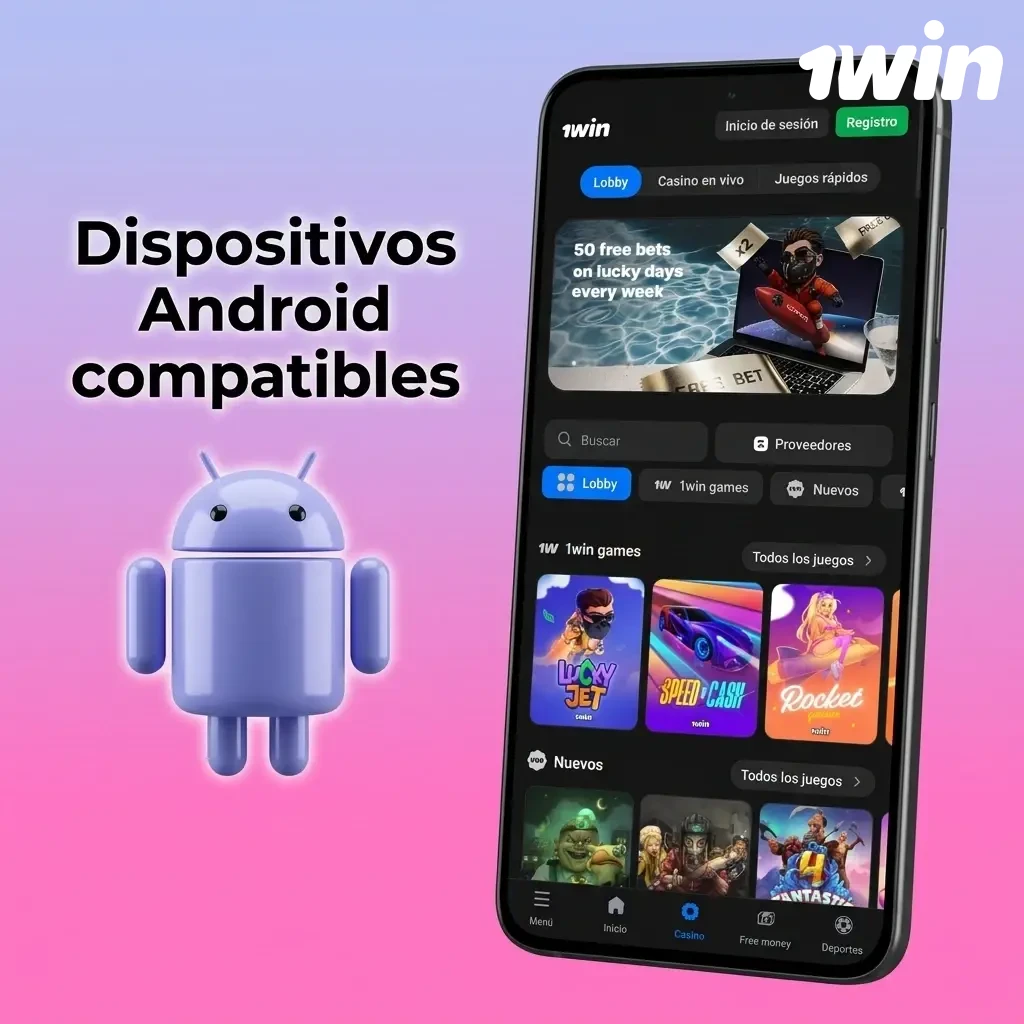 Dispositivos Android compatibles con la app 1win: económicos, gama media y alta como Samsung, Motorola, Xiaomi y Google Pixel