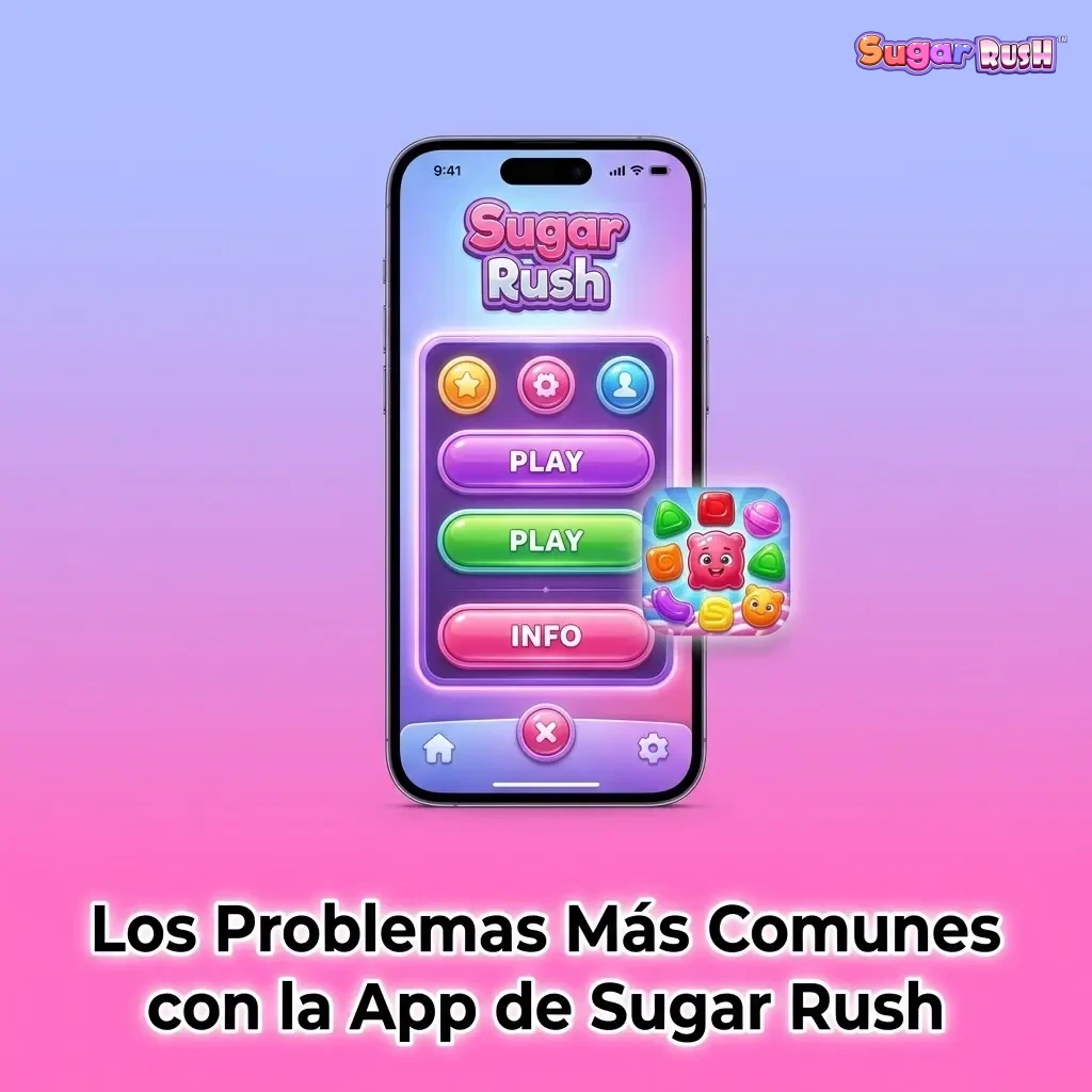 Problemas comunes en la app Sugar Rush: instalación, carga, pantalla, sesión y bonos con soluciones rápidas.