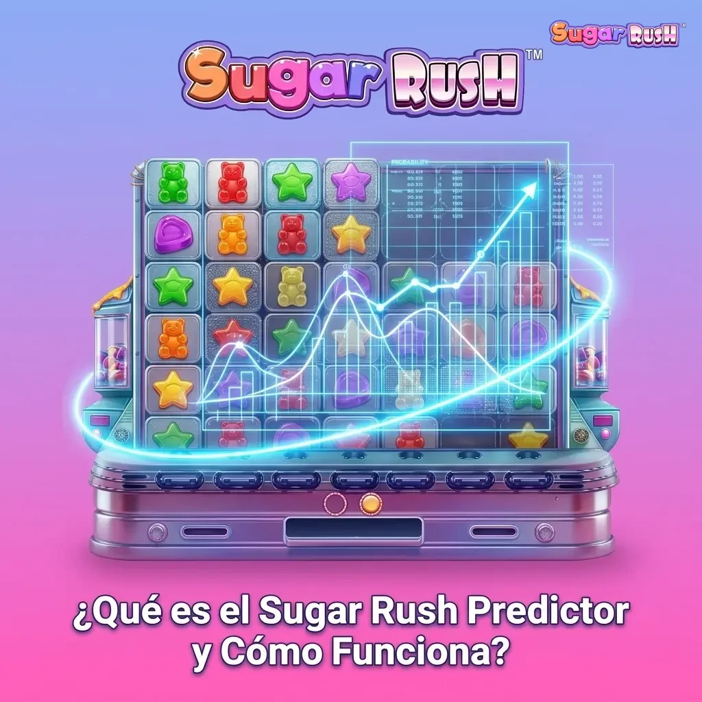 Aplicación Sugar Rush Predictor analizando historial de rondas y estadísticas del juego para sugerir estrategias de apuesta
