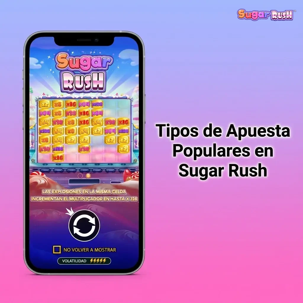 Tipos de apuesta populares en Sugar Rush: desde $2 hasta $2,000 MXN por ronda con opciones de giro automático.