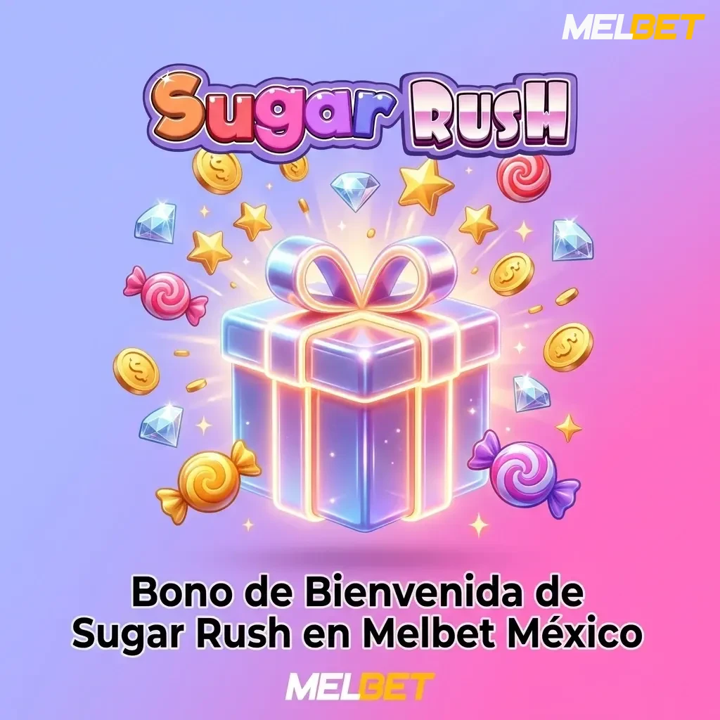 Bono de bienvenida Melbet México: hasta 21,000 MXN y 300 giros gratis para Sugar Rush