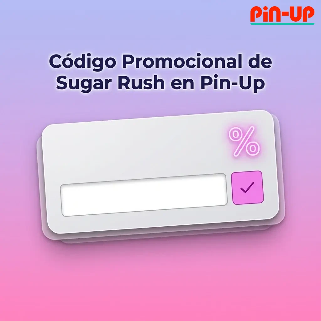 Código promocional PINUPBONUS para Sugar Rush en Pin-Up, ingresado en el formulario de registro para obtener bonos adicionales.
