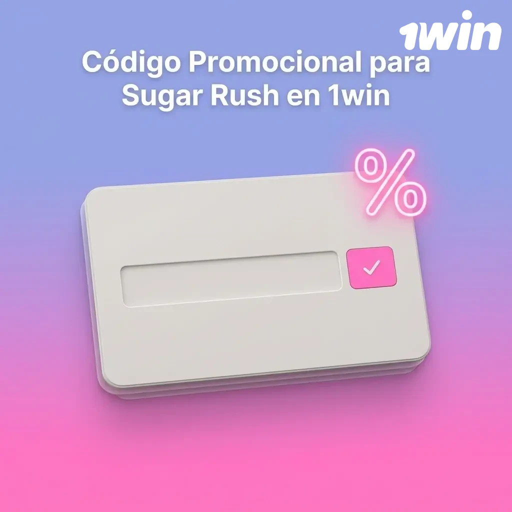 Código promocional 1WINBONUS para Sugar Rush en 1win, ingresa al registrarte y obtén bono de bienvenida adicional.