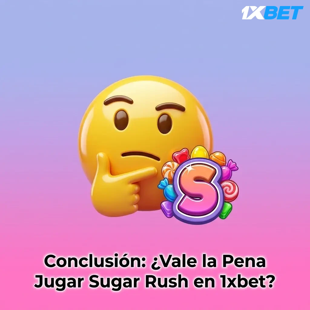 Conclusión sobre Sugar Rush en 1xbet México: slot con RTP 96.50%, bono hasta 40,000 MXN y pagos con OXXO