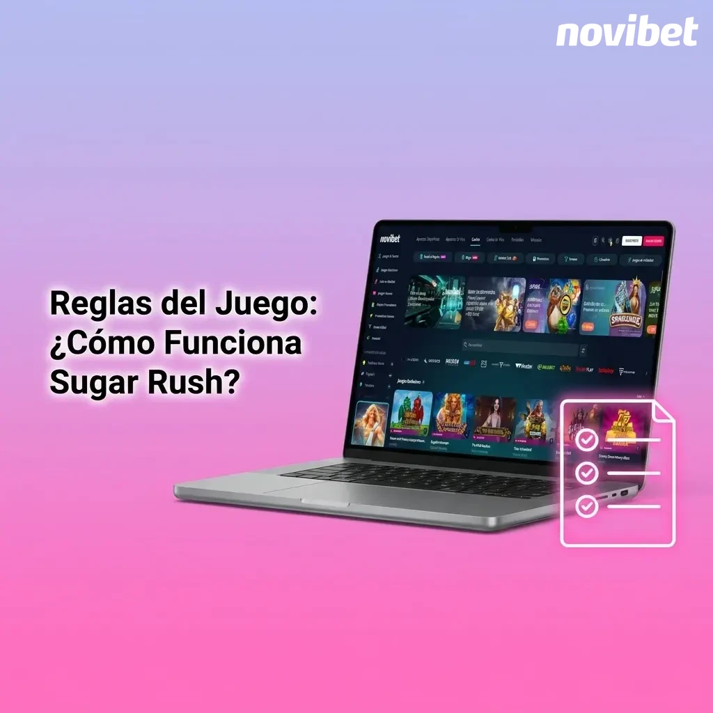 Cuadrícula 7x7 de Sugar Rush con símbolos en cascada, multiplicadores y función de giros gratis activada