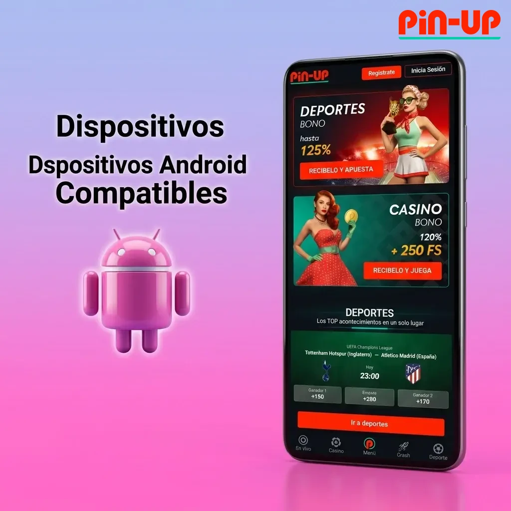 Lista de dispositivos Android compatibles por segmento: económico, gama media y gama alta, incluyendo Samsung, Motorola y Xiaomi.