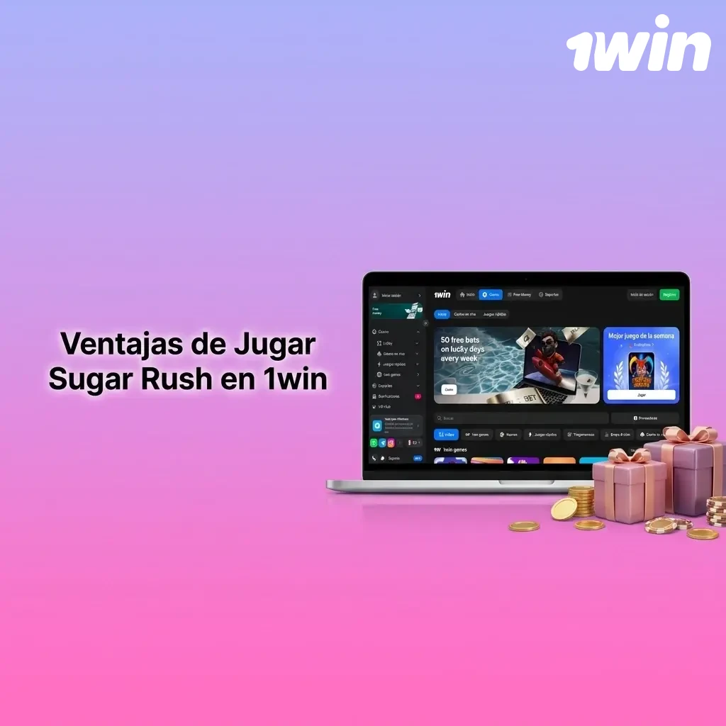 Ventajas de jugar Sugar Rush en 1win: RTP 96.5%, soporte 24/7, demo gratis y bonos exclusivos móviles